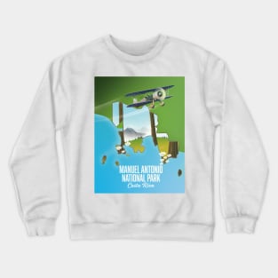 Manuel Antonio National Park map Crewneck Sweatshirt